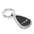 Ipick Image For Chevrolet Camaro 1le Real Black Carbon Fiber Chrome Metal Teardrop Key Chain Keychain Official Licensed
