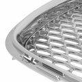 Ch1200396 Factory Style Front Upper Grill Grille Assembly With Black Diamond Mesh Insert And Chrome Shell Compatible Chrysler