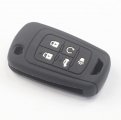 2 Pack Rubber Silicone 5 Button Flip Smart Key Fob Cover Case With Keychain For Buick Encore Lacrosse Regal And Chevrolet