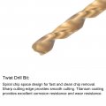 Uxcell 5-40 Unc Straight Flute Thread Tap And 2 6mm Twist Drill Bit Set Titanium Plated 6542 High Speed Steel Drilling Machine