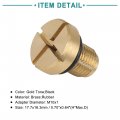 Acropix Radiator Coolant Expansion Tank Bleeder Screw Replacement Fit For Bmw X1 With O-ring 1set Black Gold Tone
