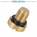 Acropix Radiator Coolant Expansion Tank Bleeder Screw Replacement Fit For Bmw X1 With O-ring 1set Black Gold Tone