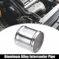 X Autohaux Od 3 25 80mm Length 76mm Aluminum Alloy Tube Intercooler Pipe Straight Air Intake With 2 Clamps Silver Tone For Car