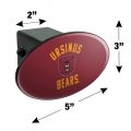 Ursinus College Bears Logo Oval Tow Hitch Cover Trailer Plug Insert 2