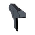 Polaris Snowmobile Shock Mount Weld Assembly Left Medium Gloss Black Genuine Oem Part 1014462-067 Qty 1 