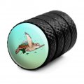Sea Turtle Flying Tire Rim Wheel Aluminum Valve Stem Caps