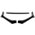 Auto Dynasty 3pcs Sti Style Car Front Bumper Lips Spoiler Wing Body Kit Compatible With Subaru Legacy 18-20 Gloss Black