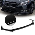 Auto Dynasty 3pcs Sti Style Car Front Bumper Lips Spoiler Wing Body Kit Compatible With Subaru Legacy 18-20 Gloss Black