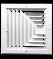 12 X 3-way Extruded Aluminum Ceiling Diffuser Square Hvac Vent Cover 