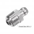 Uxcell 201 Stainless Steel Straight Grease Fitting M10 X 1mm Thread Hydraulic Accessories 30pcs
