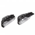 Hecasa Pair Bumper Fog Lights Compatible With 2003-2007 Chevy Silverado 2002-2006 Avalanche Lamps W Bulbs Replacement For