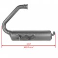 Caltric Complete Exhaust Muffler With Arrester Compatible Yamaha Viking Vi Yxc700 4x4 2015-2020