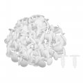 Acropix Universal 5mm Push Bumper Fastener Rivet Clips White Pack Of 100 
