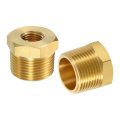 1pcs 3 4 Bspt Male X 1 Npt Female Brass Reducer Hex Bushing Threaded Pipe Fitting Adapter For Water Gas Oil Pipeline Systems 
