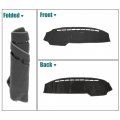 X Autohaux Car Dashboard Cover Gray Polyester Non-slip Mat Protector Carpet Sun Proof For Ford F150 2009 2010 2011 2012 2013
