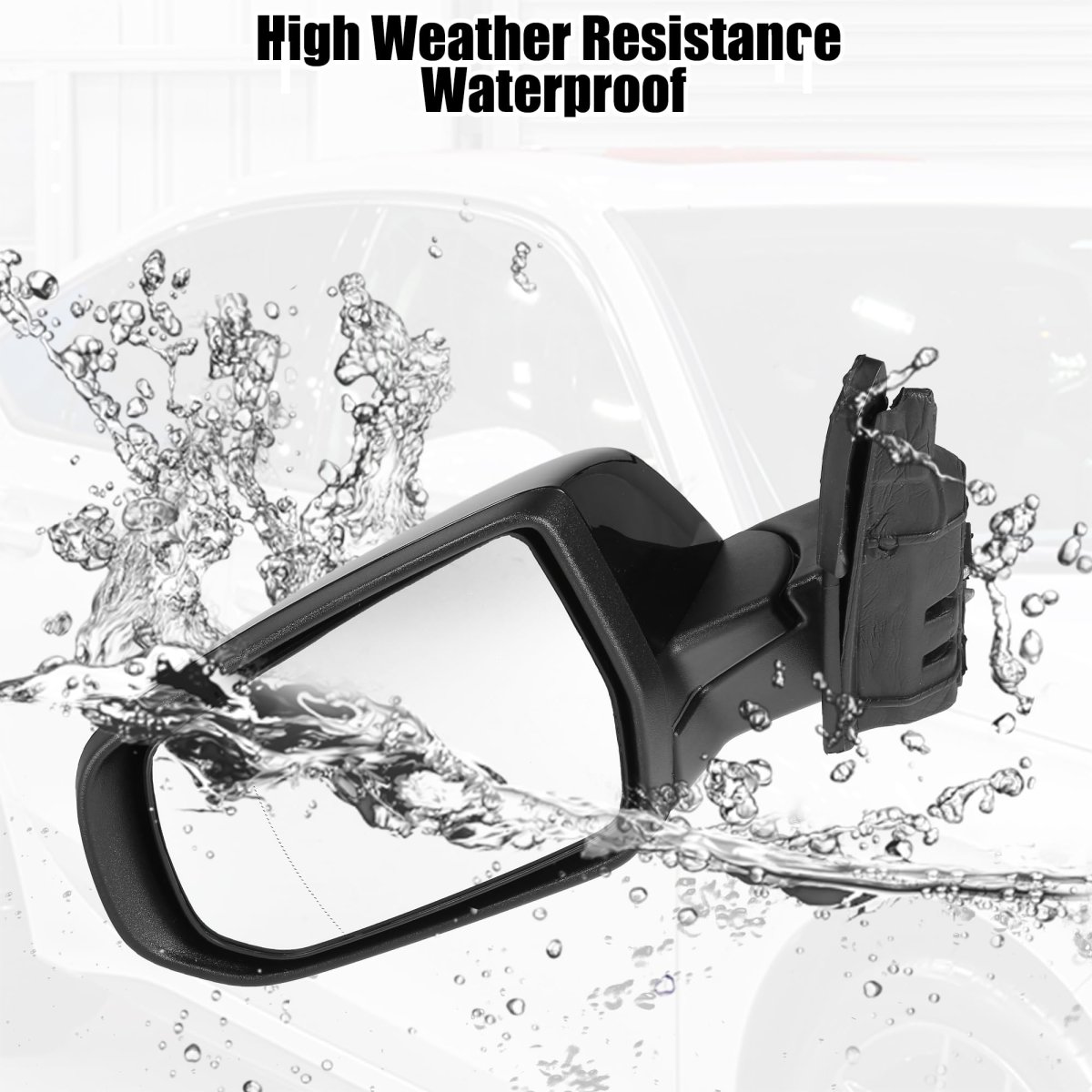 Door Mirror Assembly Left Driver Side For Chevrolet Malibu Hybrid 2016-2018 Power Glass Heated Manual Folding 7 Pins Black