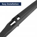 X Autohaux Car Rear Windshield Wiper Blade Arm Set Black 310mm 12 Inch For Toyota Venza 2005-2017