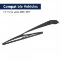 X Autohaux Car Rear Windshield Wiper Blade Arm Set Black 310mm 12 Inch For Toyota Venza 2005-2017