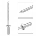 Uxcell Blind Rivets 304 Stainless Steel Pull Core Decoration 3 2mm Diameter 9mm Grip Length Close End Silver Tone 100pcs