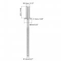 Uxcell Blind Rivets 304 Stainless Steel Pull Core Decoration 3 2mm Diameter 9mm Grip Length Close End Silver Tone 100pcs