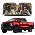 German Shorthaired Pointer Dog Car Window Shades For Front Sunshade Funny Animal Windshield Shade Foldable Auto Sunshield Visor