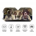 German Shorthaired Pointer Dog Car Window Shades For Front Sunshade Funny Animal Windshield Shade Foldable Auto Sunshield Visor