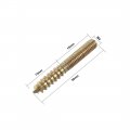 Uxcell M4 Hanger Bolts Length 1-1 8 30mm Double Headed Self-tapping Screw 4mm Wood Joint Furniture Legs 50pcs