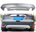 Cj5z-17k835-ba Silver Rear Lower Bumper Cover W Dual Openings Replacement For Escape Titanium S Se Sel Sport 2013 2014 2015 