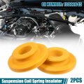 X Autohaux 2 Pcs Yellow Rear Upper Suspension Coil Spring Insulator No 13322645 For Buick Regal 2014-2017