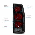 Amerilite For Chevy Gmc C K Truck Silverado Sierra Suburban Blazer Tahoe Yukon Altezza Style Dark Black Replacement Tail Lights