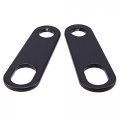 2 Pcs Motorcycleturn Signal Relocator Brackets Universal Indicator Rear Front Light Relocation Holder Black Steel Shock For