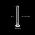 Uxcell M3 X 20mm Plastic Phillips Machine Screws Pc Flat Head Bolts Transparent 10pcs