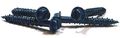1 4 X 2 Concrete Screws Slotted Hex Washer Head Blue Perma-seal Drill Bit In Each Box 100 Pc Carton 