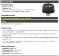 Heater Control Knob Black Chrome Compatible With 2008-2020 Chevy Express 2500 With Auxiliary Air Conditioning