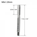 Uxcell Metric Machine Tap M8 X 1 25 H2 High Speed Steel 3 Straight Flutes Screw Tapping Threading Machinist Repair Diy Tool