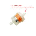 Gas Fuel Line Tube 5mm X 1m With Inline Filters And Spring Clips For Gy6 50cc 150cc Scooter Atv Motorcycle Orange