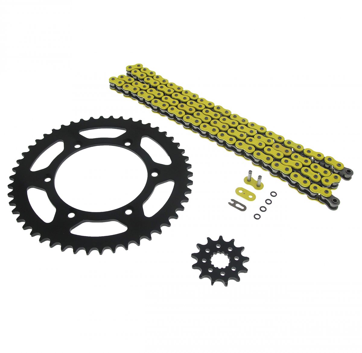 Yellow O Ring Chain Sprocket Fits Yamaha 99-14 Yz250 99-01 Wr400f 13 50 114l