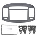 Car Stereo Radio Fascia Kit 2din Panel Dvd Frame Abs Replacement For Accent 2009a 2012 