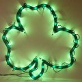 Lighted Shamrock Sculpture St Patricks Day Light Window Decor