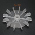 Uxcell Motor Fan Blade 120mmx15mm Round Shape Bore White Engineering Plastic With 12 Vanes