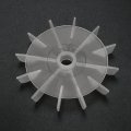 Uxcell Motor Fan Blade 120mmx15mm Round Shape Bore White Engineering Plastic With 12 Vanes