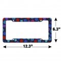 Dungeon Dice Pattern For Fighting Dragons License Plate Tag Frame