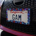 Dungeon Dice Pattern For Fighting Dragons License Plate Tag Frame