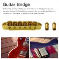 Tune-o-matic Bridge W Roller Saddles For Epiphone Guitars Gold