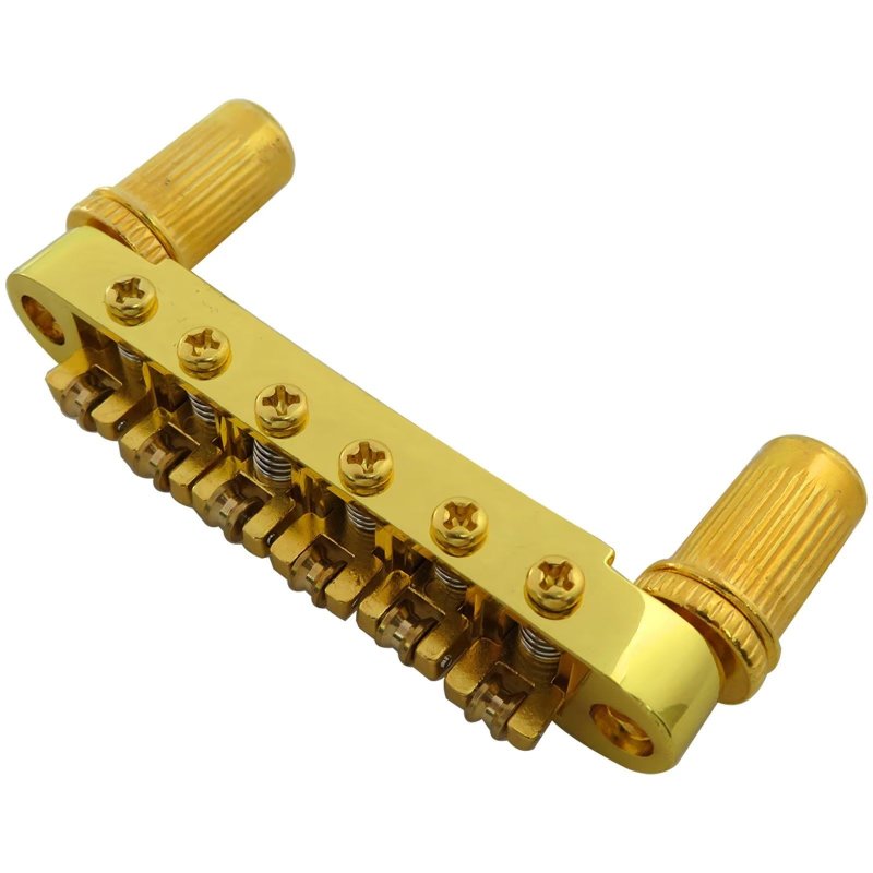 Tune-o-matic Bridge W Roller Saddles For Epiphone Guitars Gold