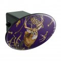 Deer Antlers Pine Tree Cones Hunting Oval Tow Trailer Hitch Cover Plug Insert