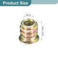 30pcs Threaded Inserts M4-0 7x10 Zinc Plated Carbon Steel Hex Socket Drive Screw-in Nut For Wood Working Tools And Accessories