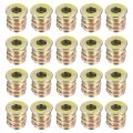 30pcs Threaded Inserts M4-0 7x10 Zinc Plated Carbon Steel Hex Socket Drive Screw-in Nut For Wood Working Tools And Accessories 