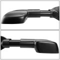 Right Side Black Manual Telescoping Folding Rear View Towing Mirrors Compatible With Silverado Sierra Gmt800 99-07