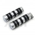 Xkh- Chrome 7 8 22mm Hand Grips Metal Compatible With Kawasaki Vn Vulcan Classic Drifter 800 B07512grnr